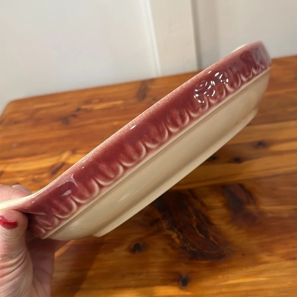 Longaberger American Craft Originals Oval Baker - Paprika